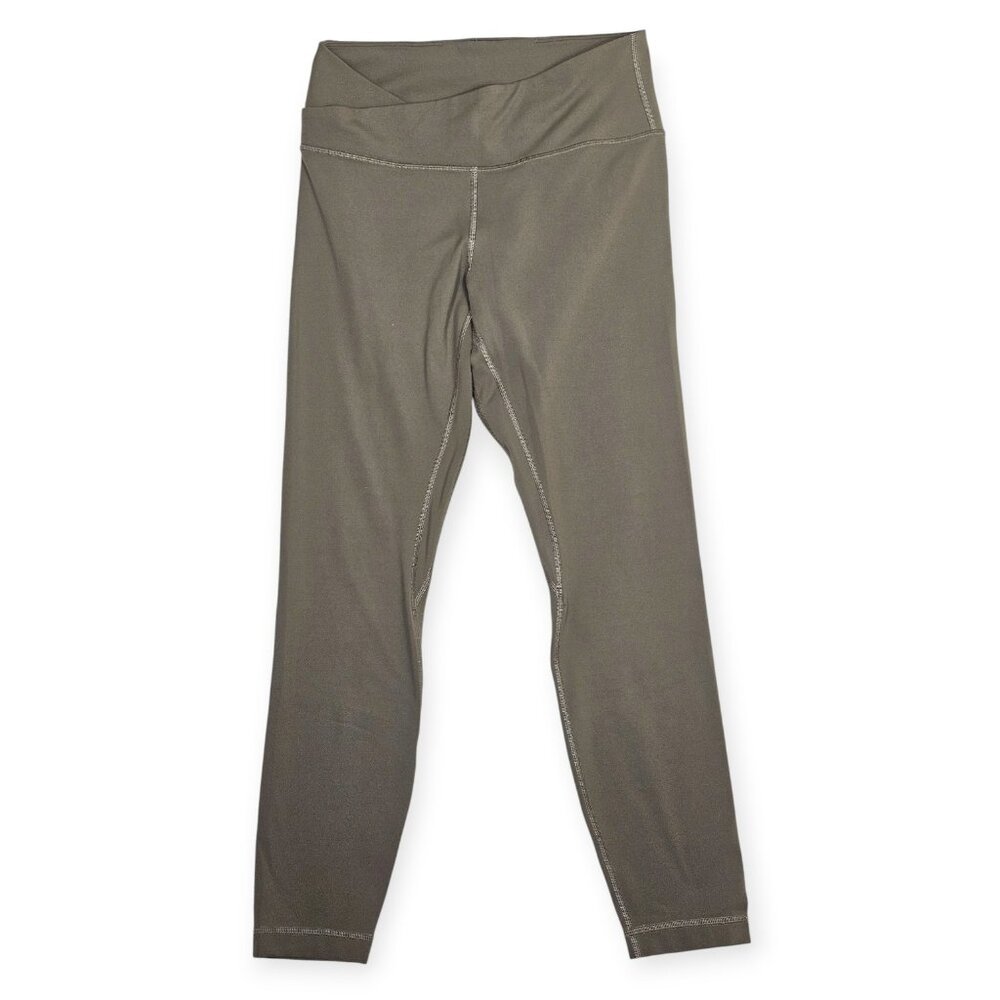 Lululemon | Active Tights | Women's | 8 | Green/Taupe | High-Rise Crop